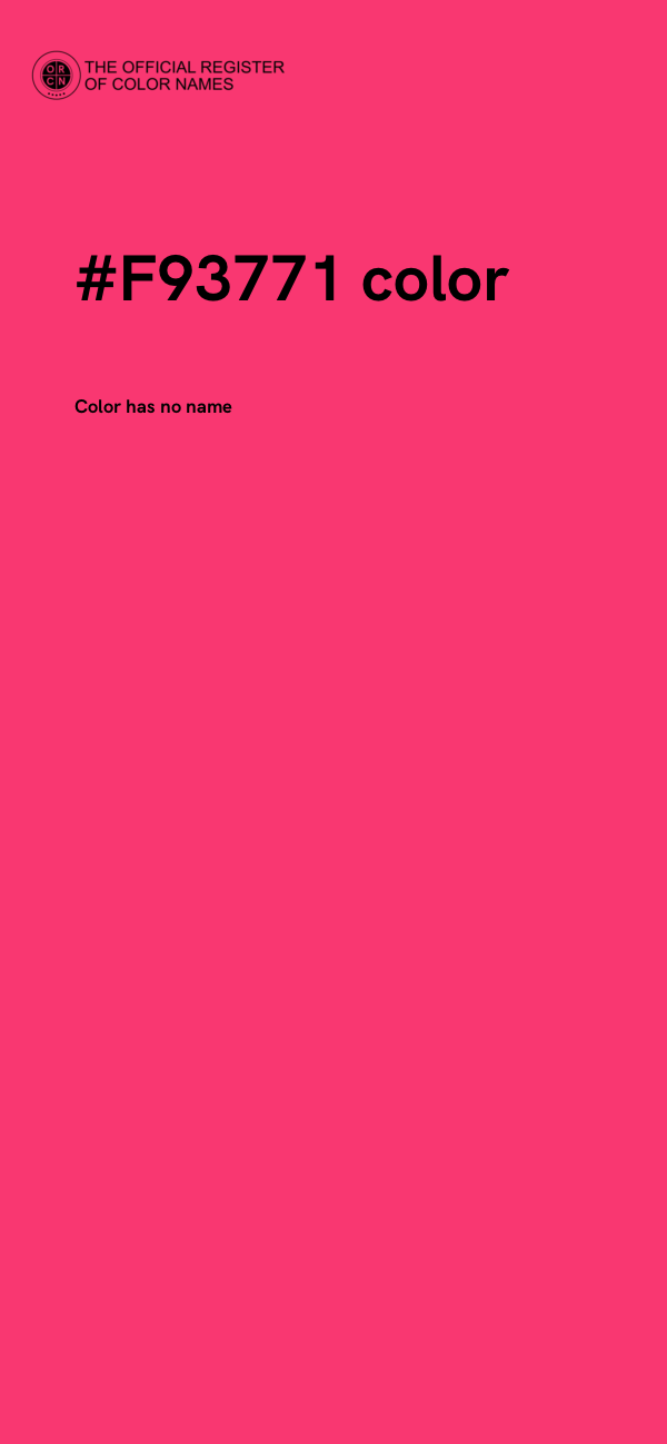 #F93771 color image