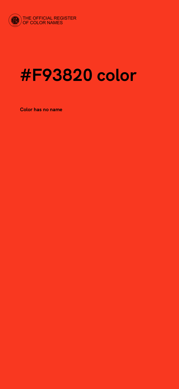 #F93820 color image