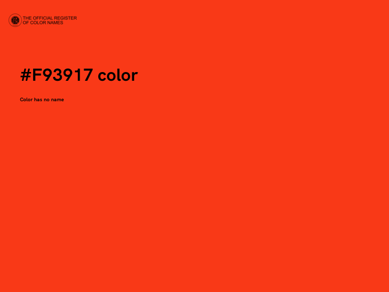 #F93917 color image