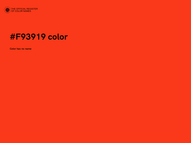 #F93919 color image