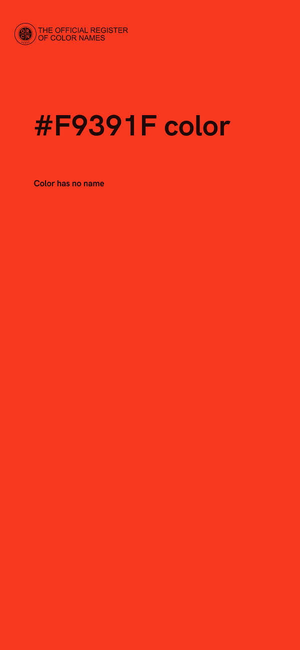 #F9391F color image