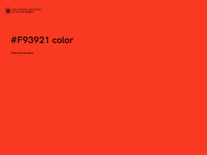 #F93921 color image