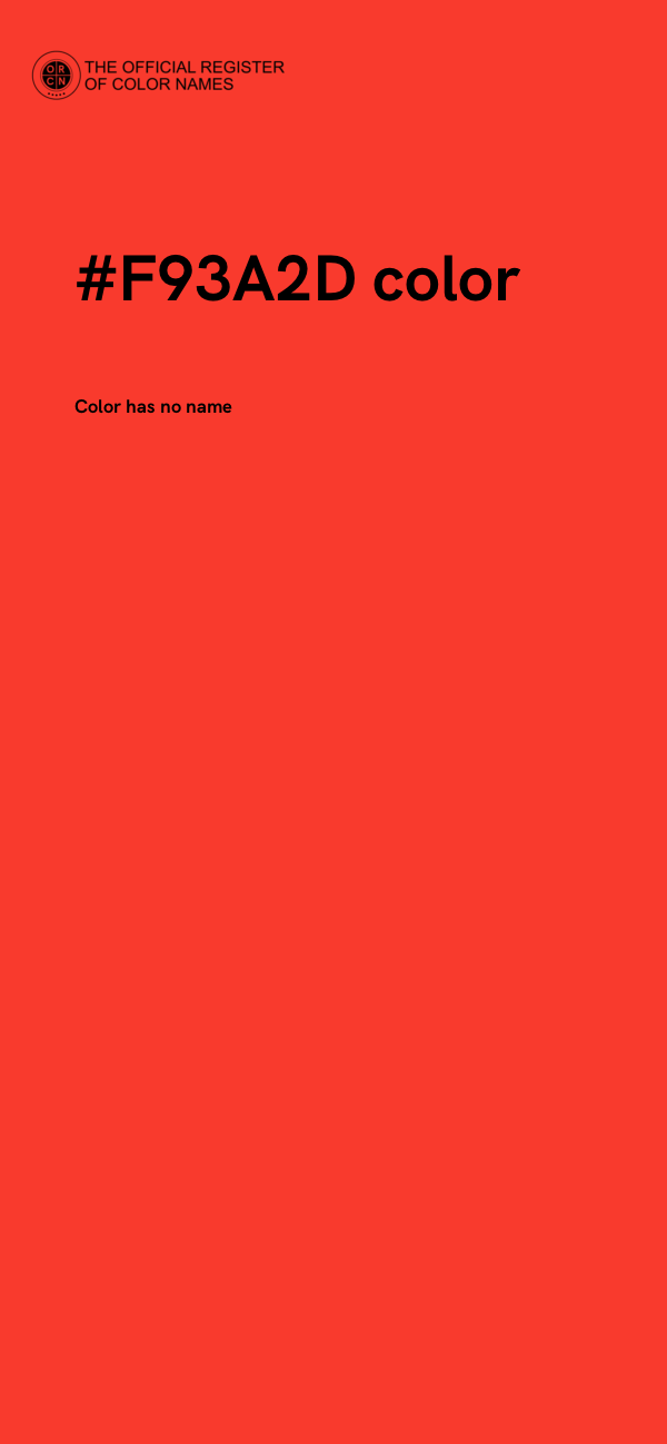#F93A2D color image