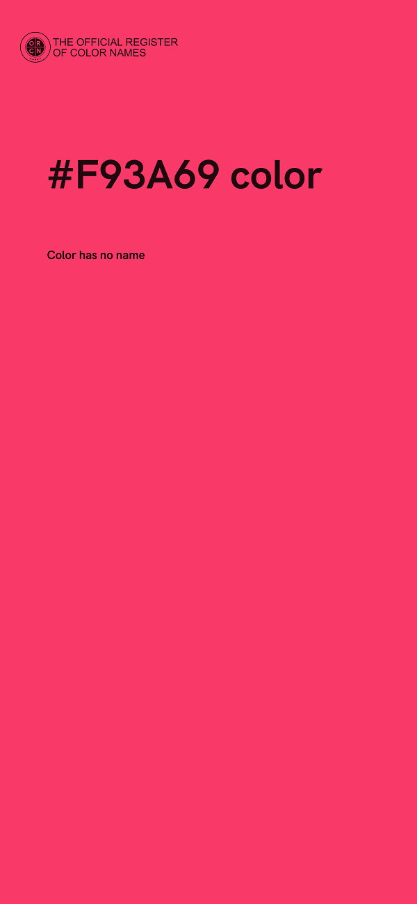 #F93A69 color image