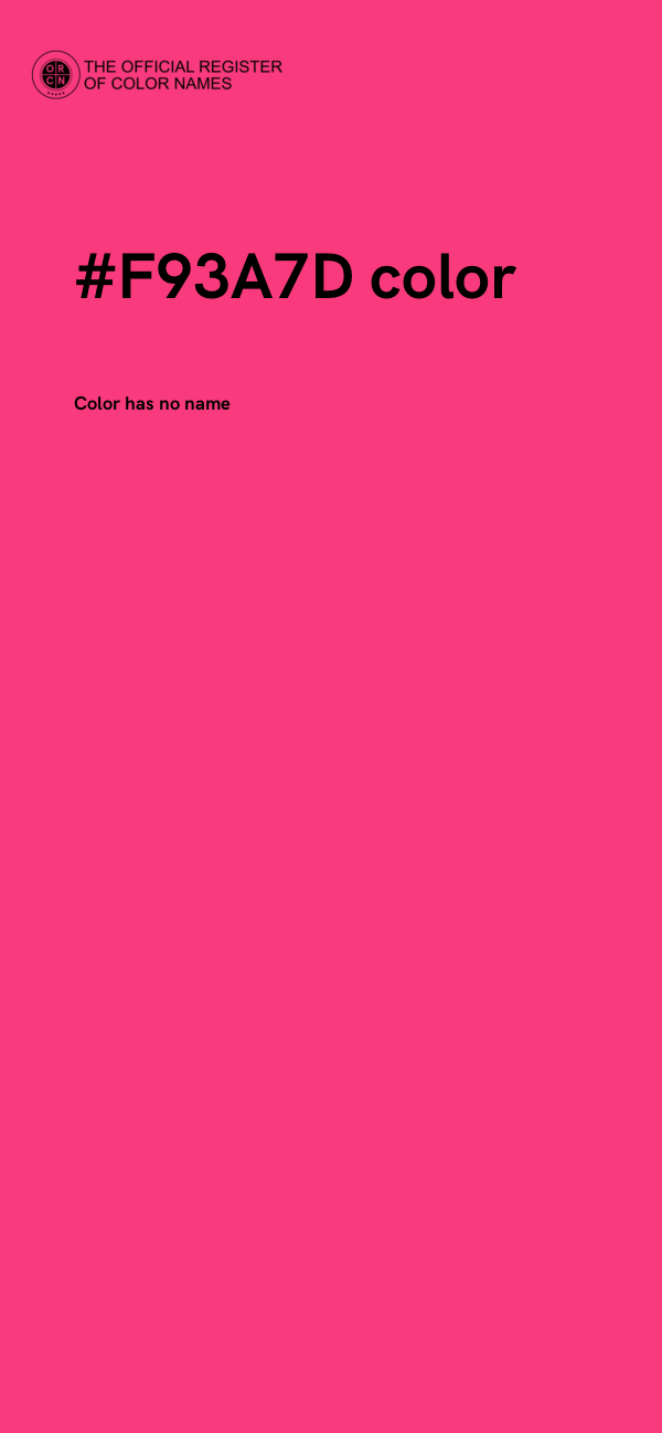 #F93A7D color image