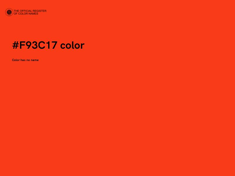 #F93C17 color image