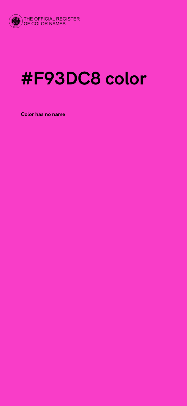 #F93DC8 color image