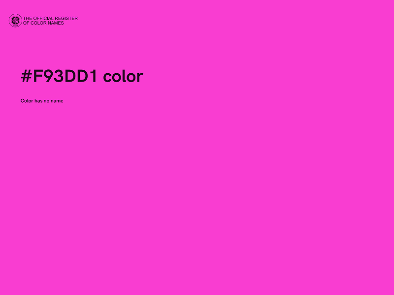 #F93DD1 color image