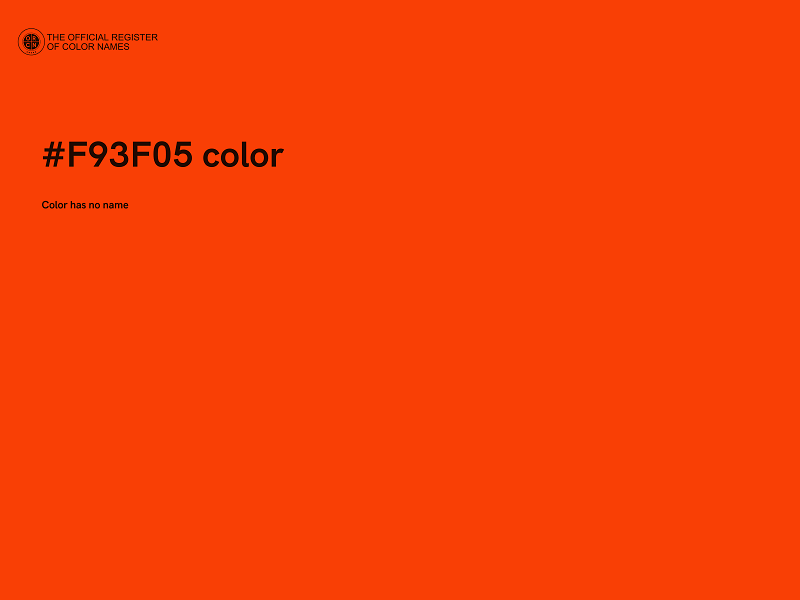 #F93F05 color image