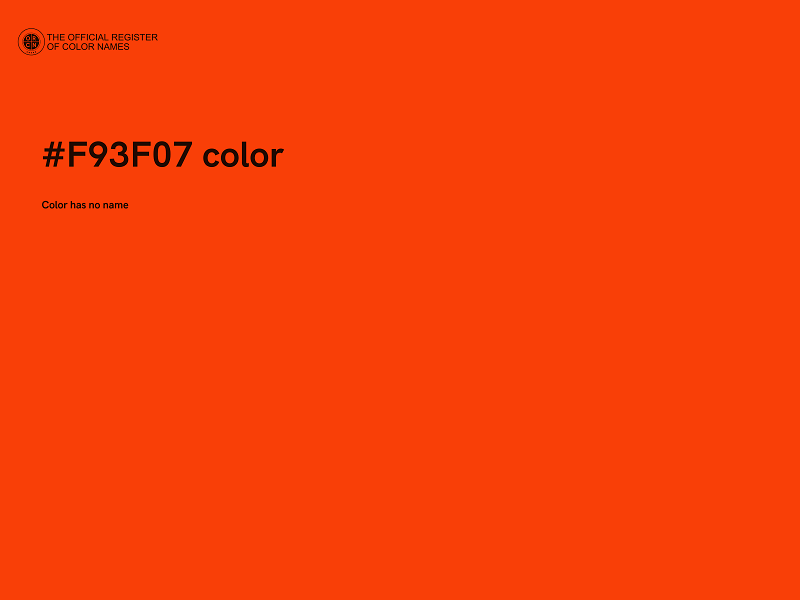 #F93F07 color image