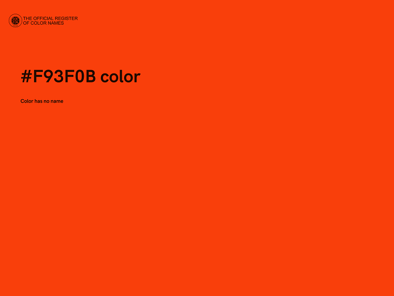 #F93F0B color image