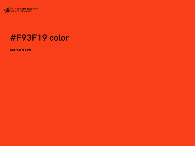 #F93F19 color image