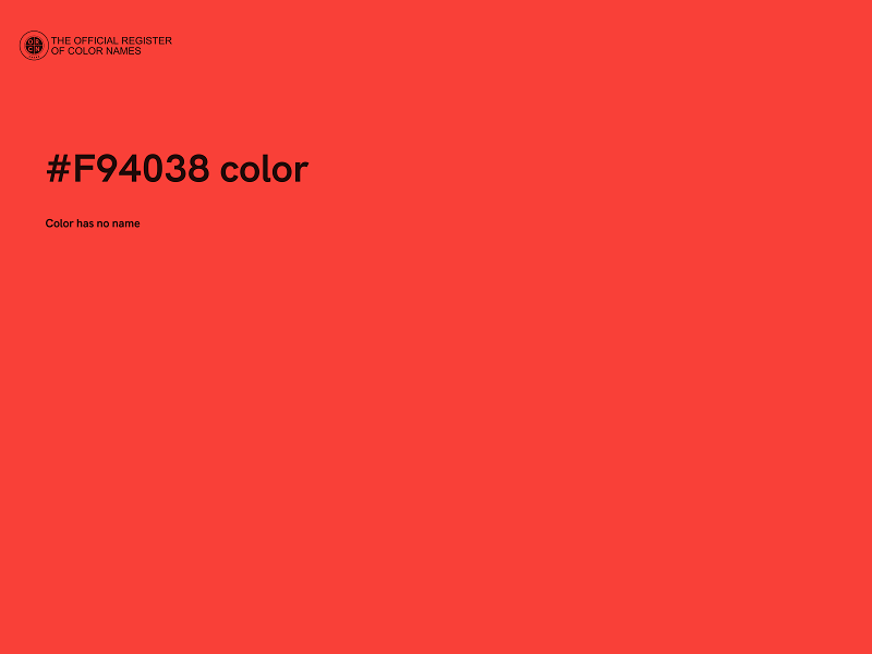 #F94038 color image