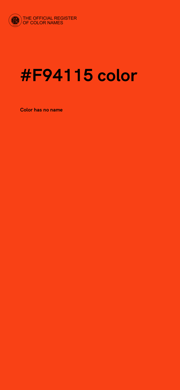 #F94115 color image