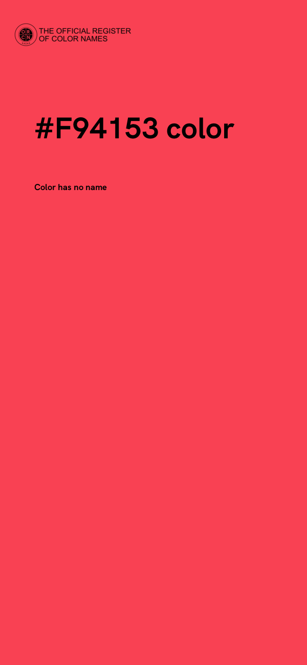 #F94153 color image