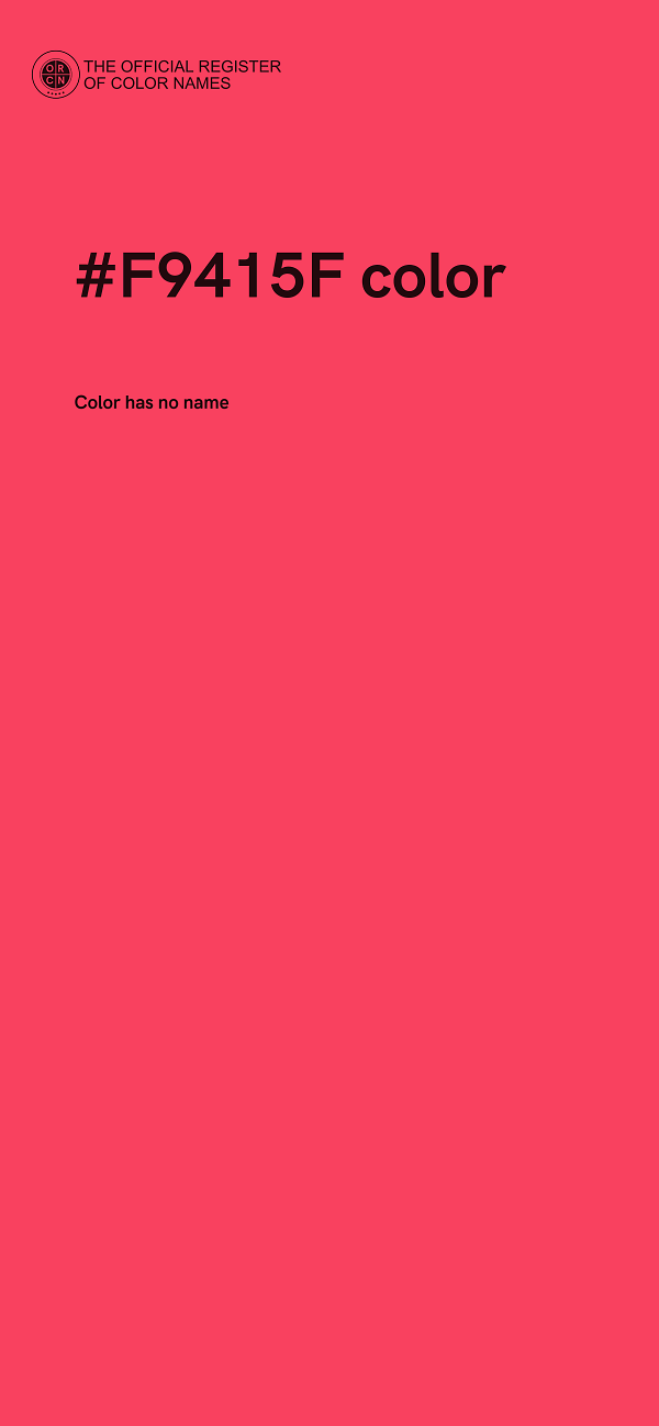 #F9415F color image