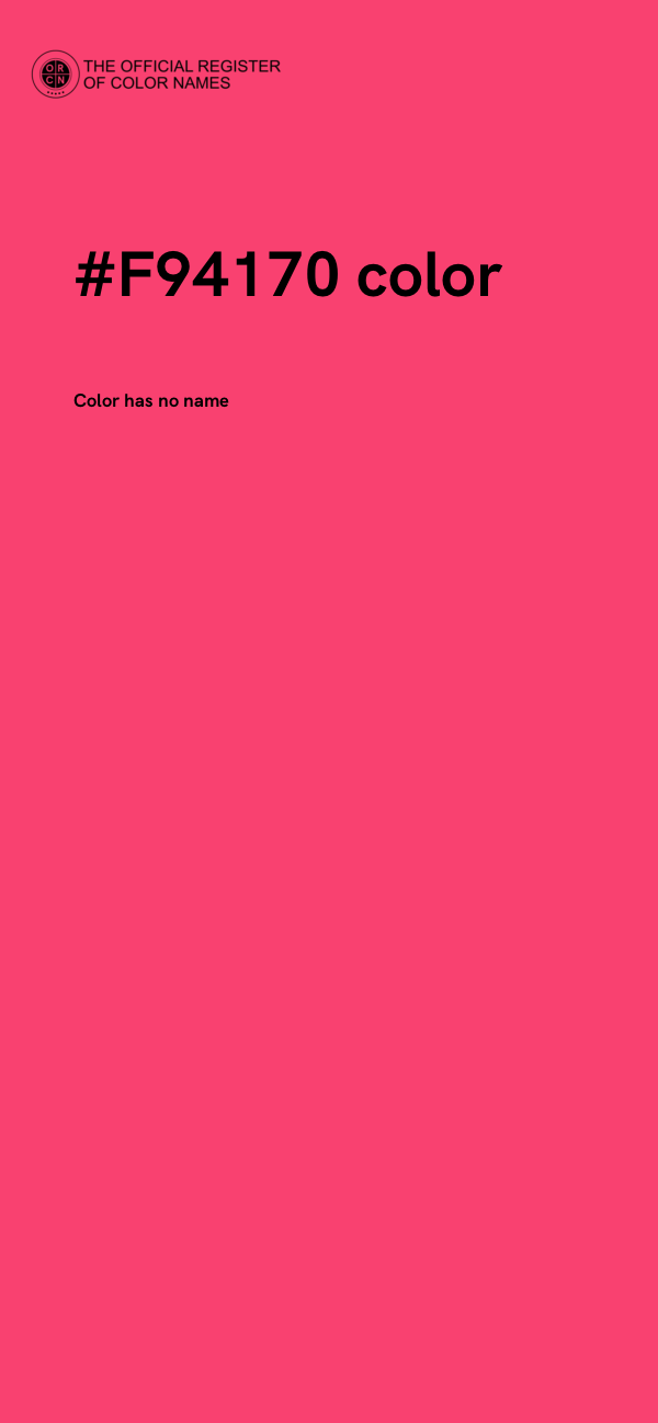 #F94170 color image