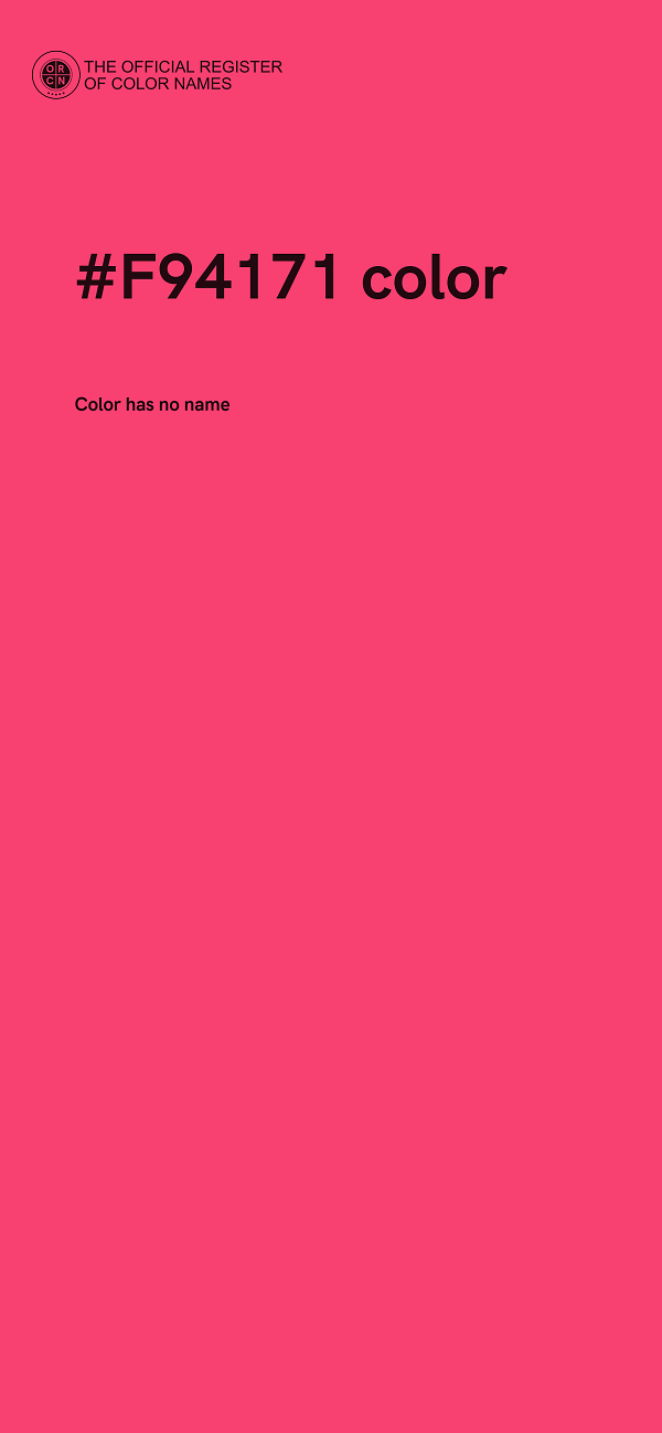 #F94171 color image