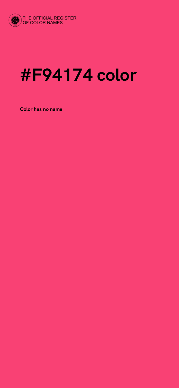 #F94174 color image
