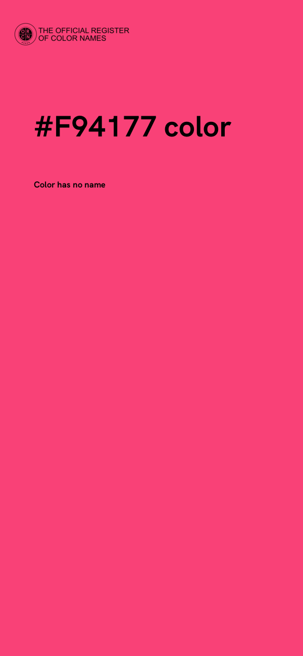 #F94177 color image