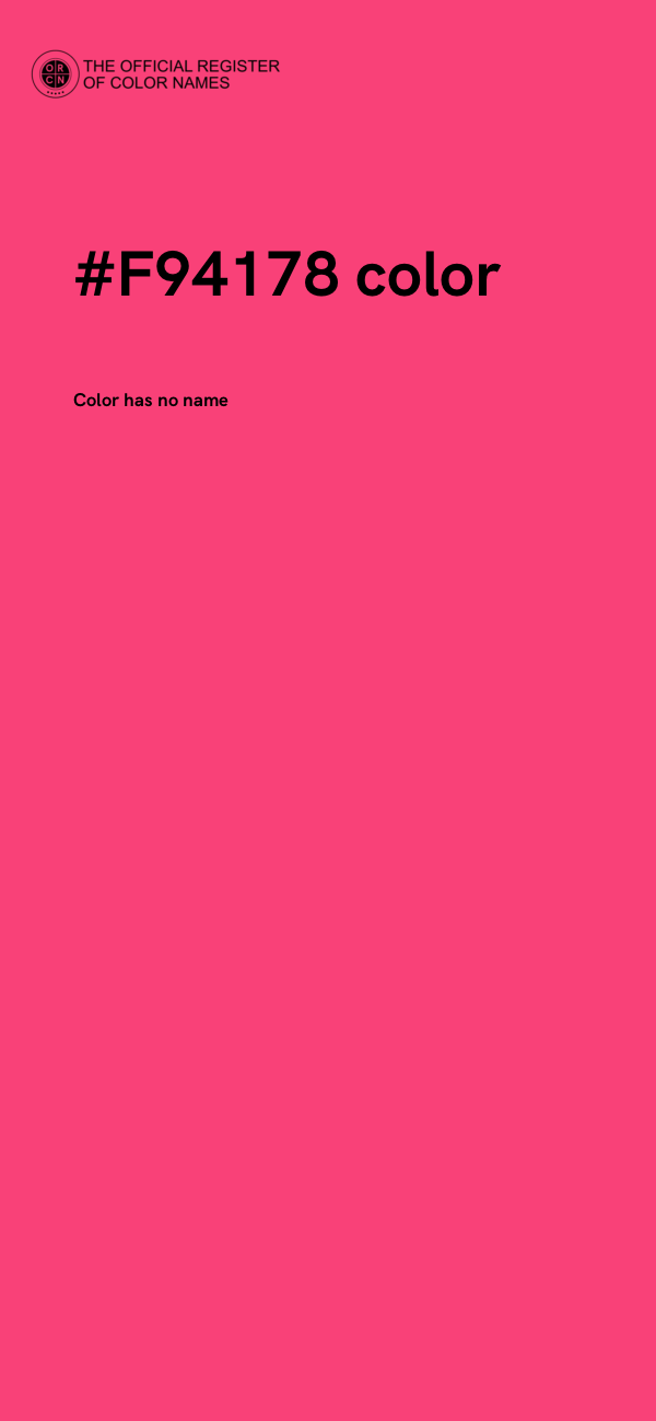 #F94178 color image
