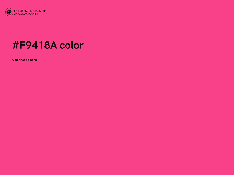 #F9418A color image