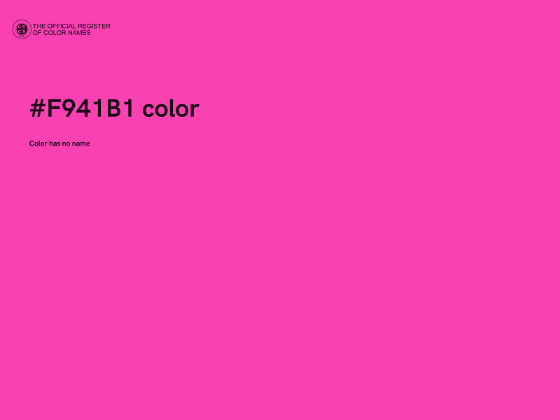 #F941B1 color image