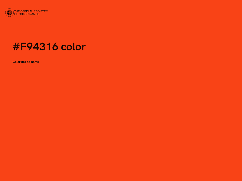 #F94316 color image