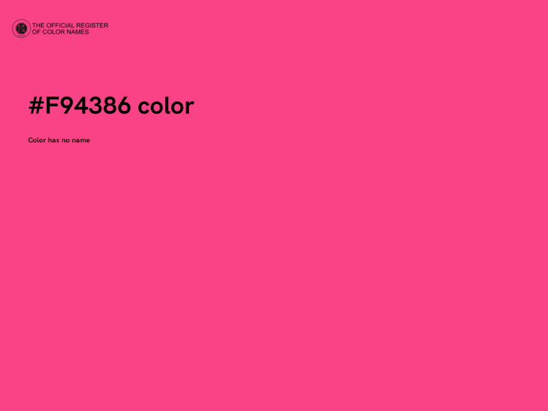 #F94386 color image