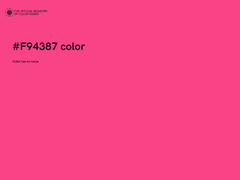 #F94387 color image