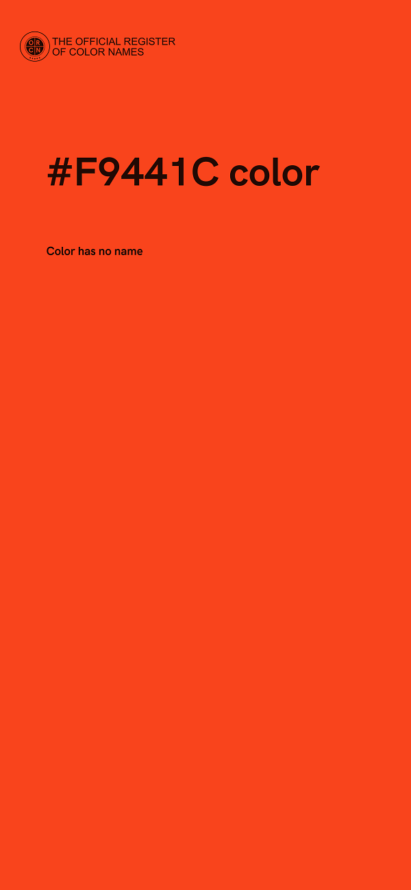 #F9441C color image