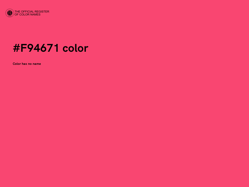 #F94671 color image