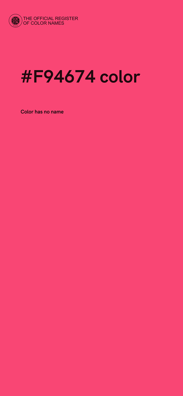 #F94674 color image