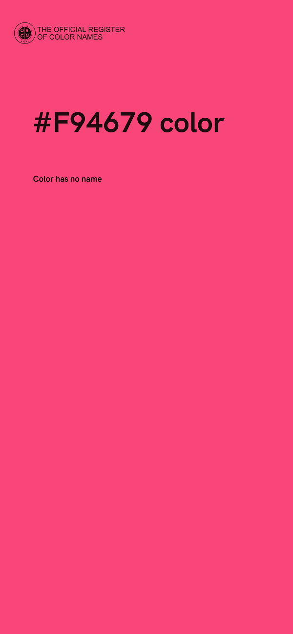 #F94679 color image