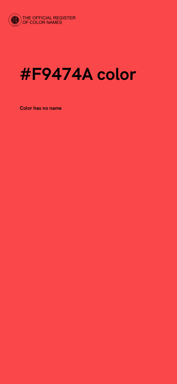 #F9474A color image