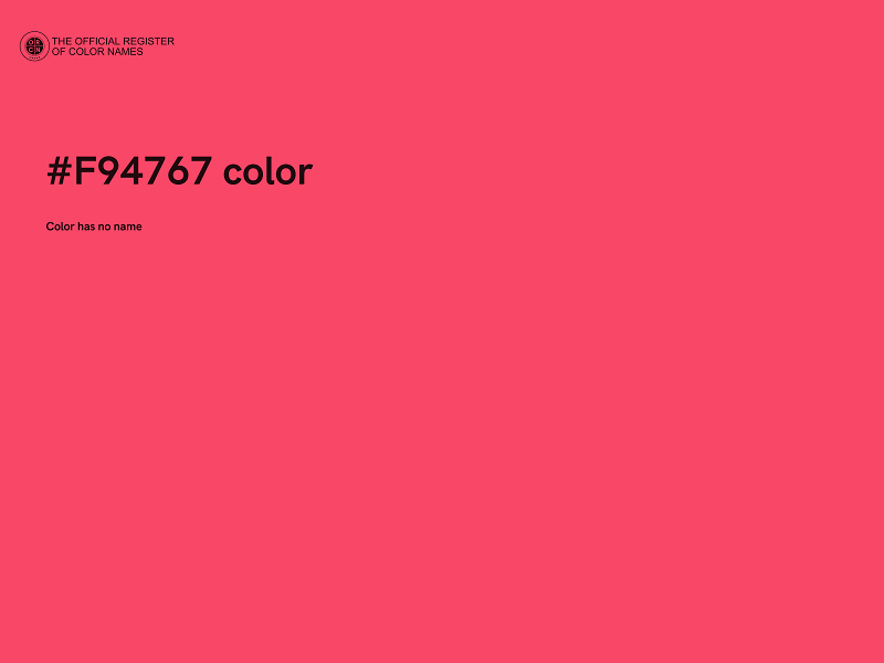 #F94767 color image