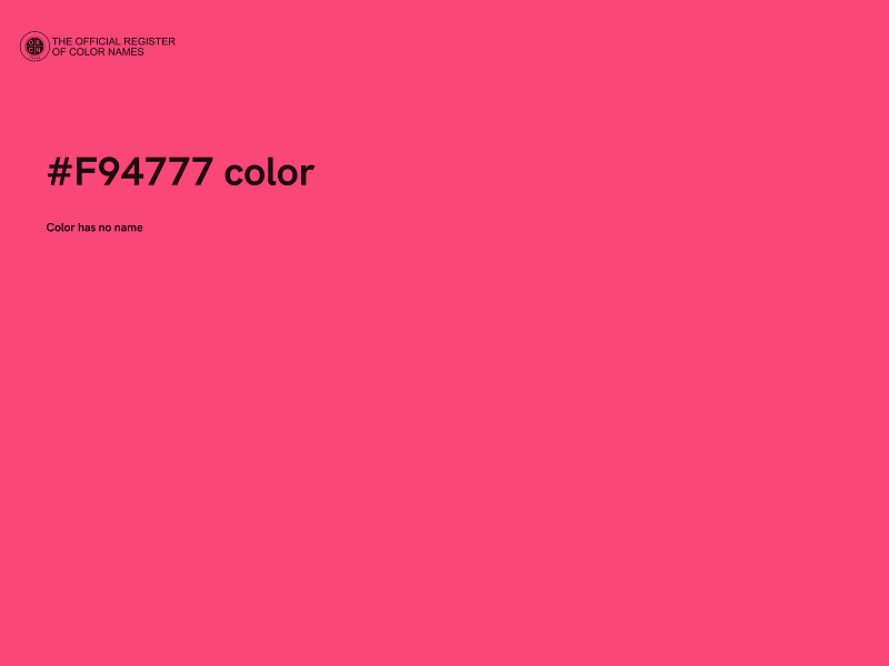 #F94777 color image