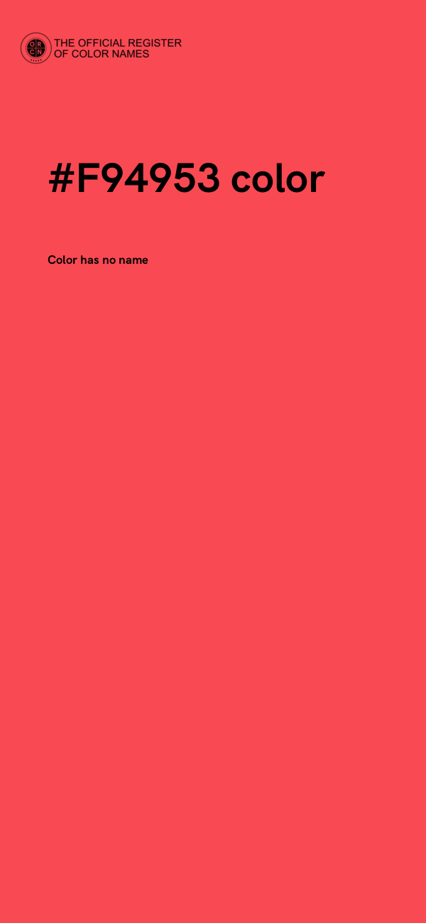 #F94953 color image