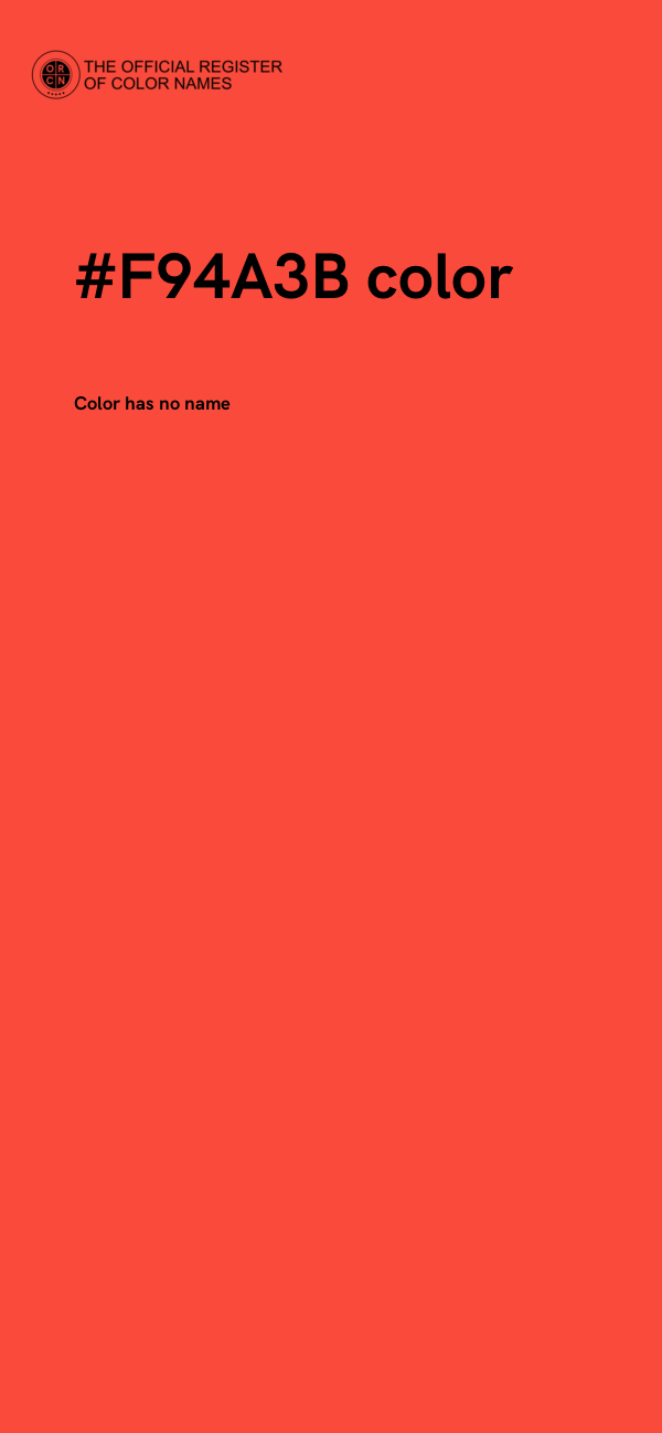 #F94A3B color image