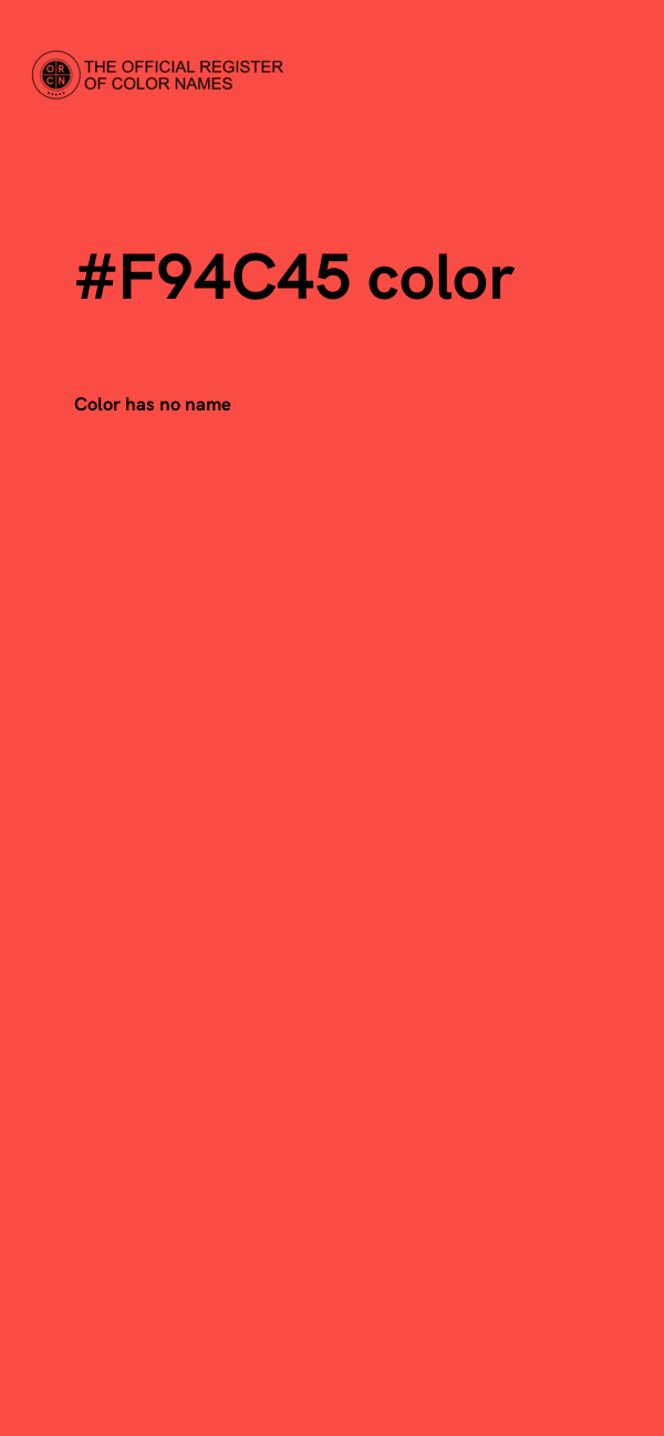 #F94C45 color image
