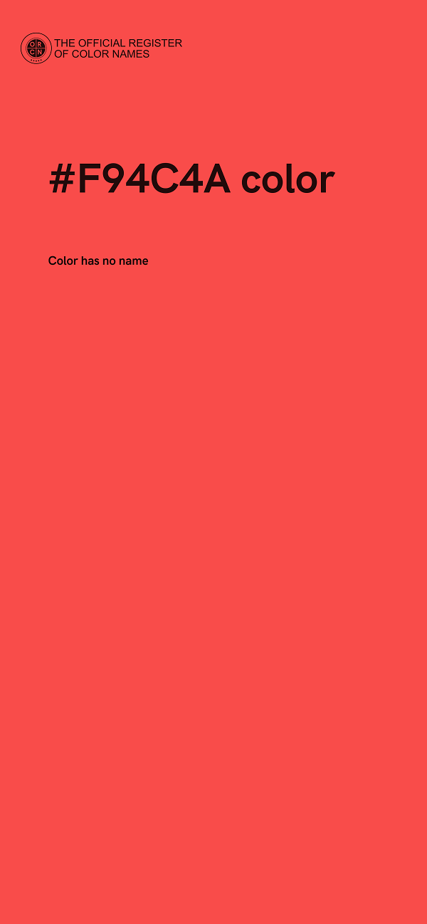 #F94C4A color image