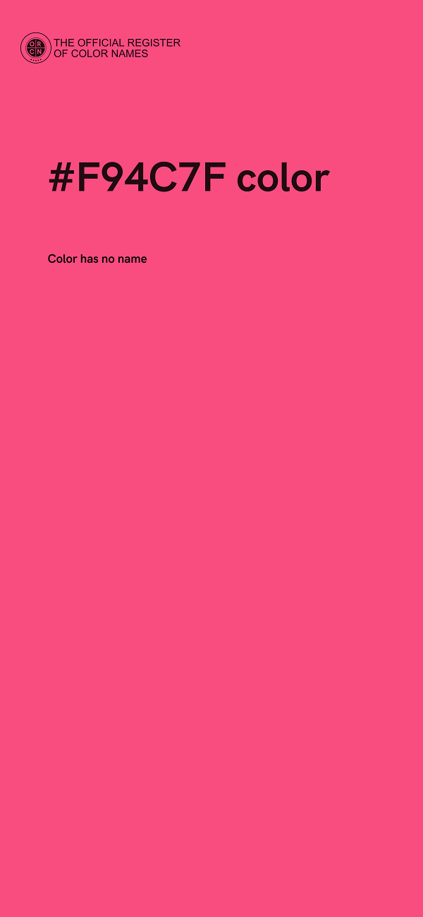 #F94C7F color image