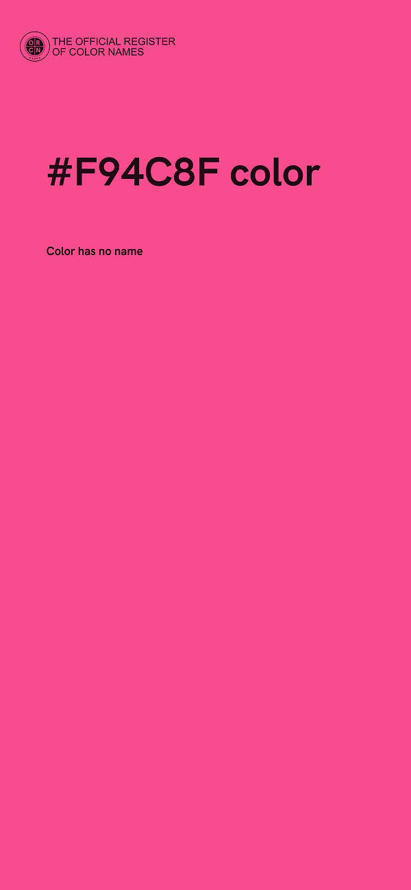 #F94C8F color image