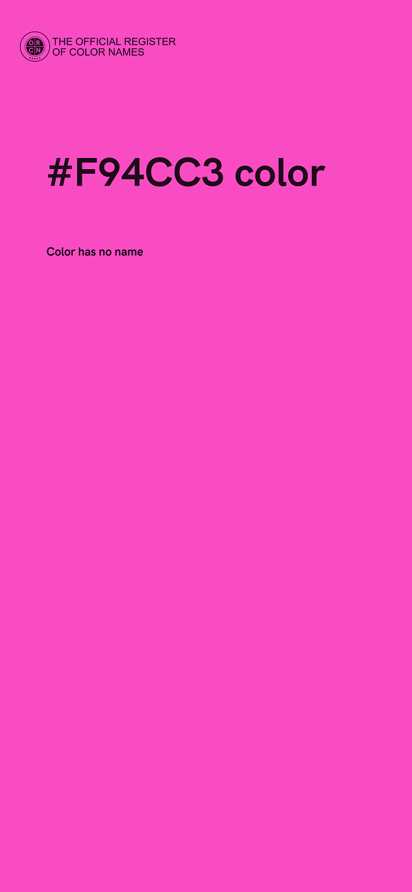 #F94CC3 color image