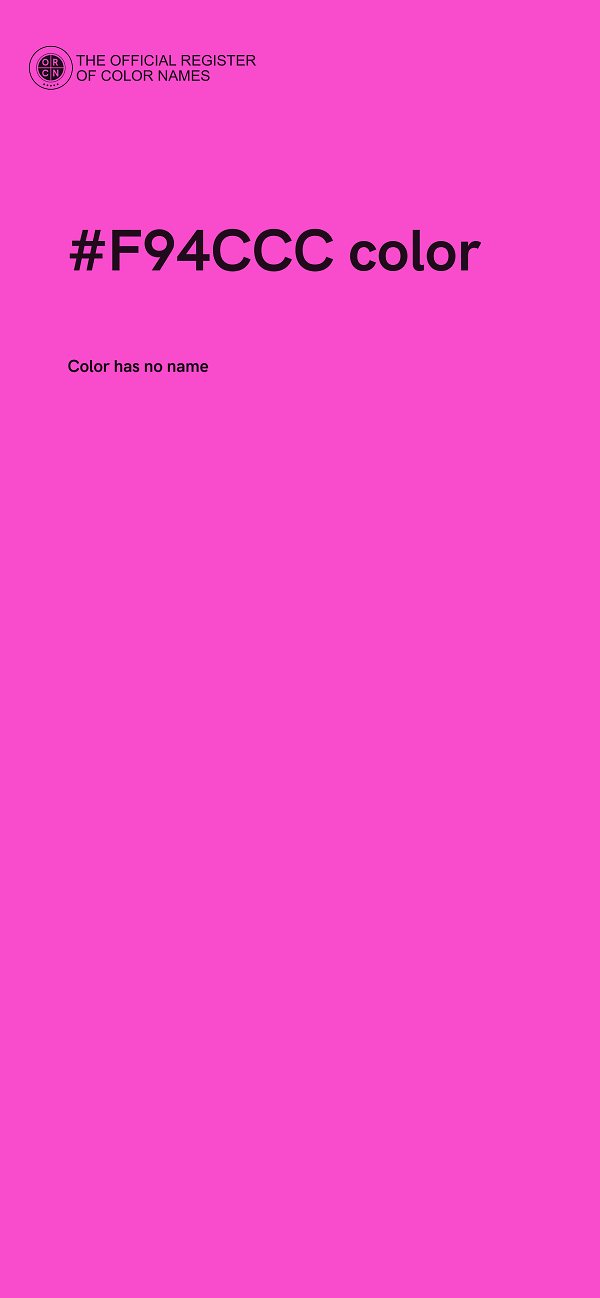 #F94CCC color image