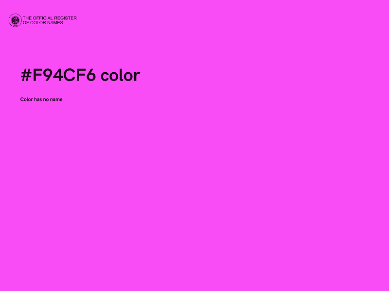 #F94CF6 color image