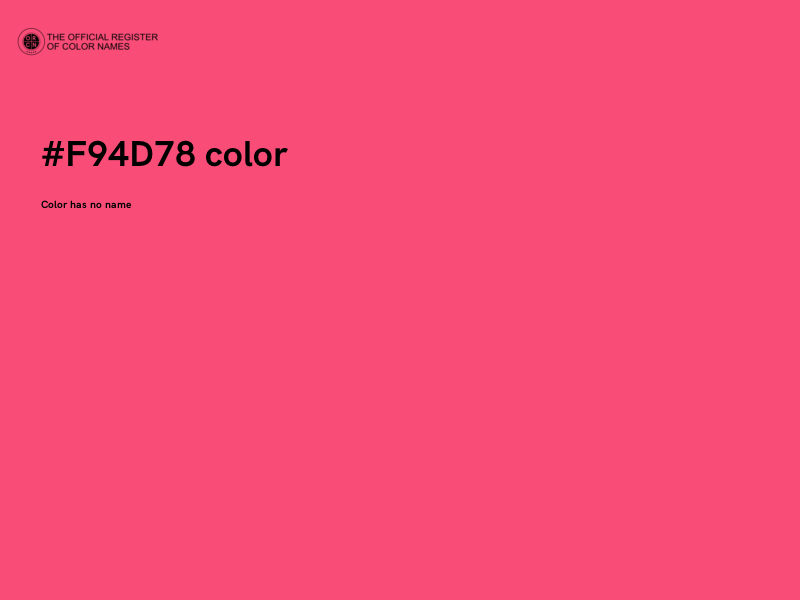 #F94D78 color image