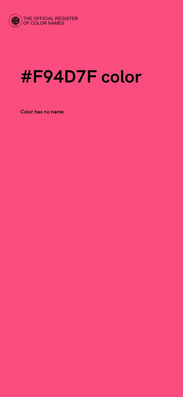 #F94D7F color image