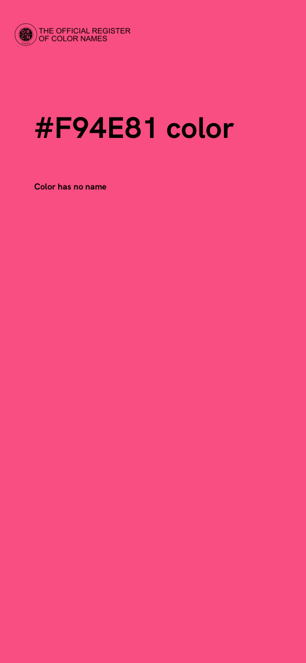#F94E81 color image