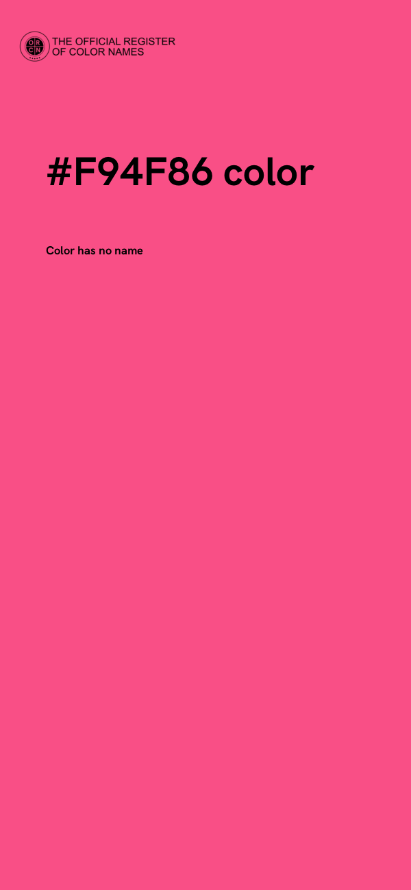 #F94F86 color image